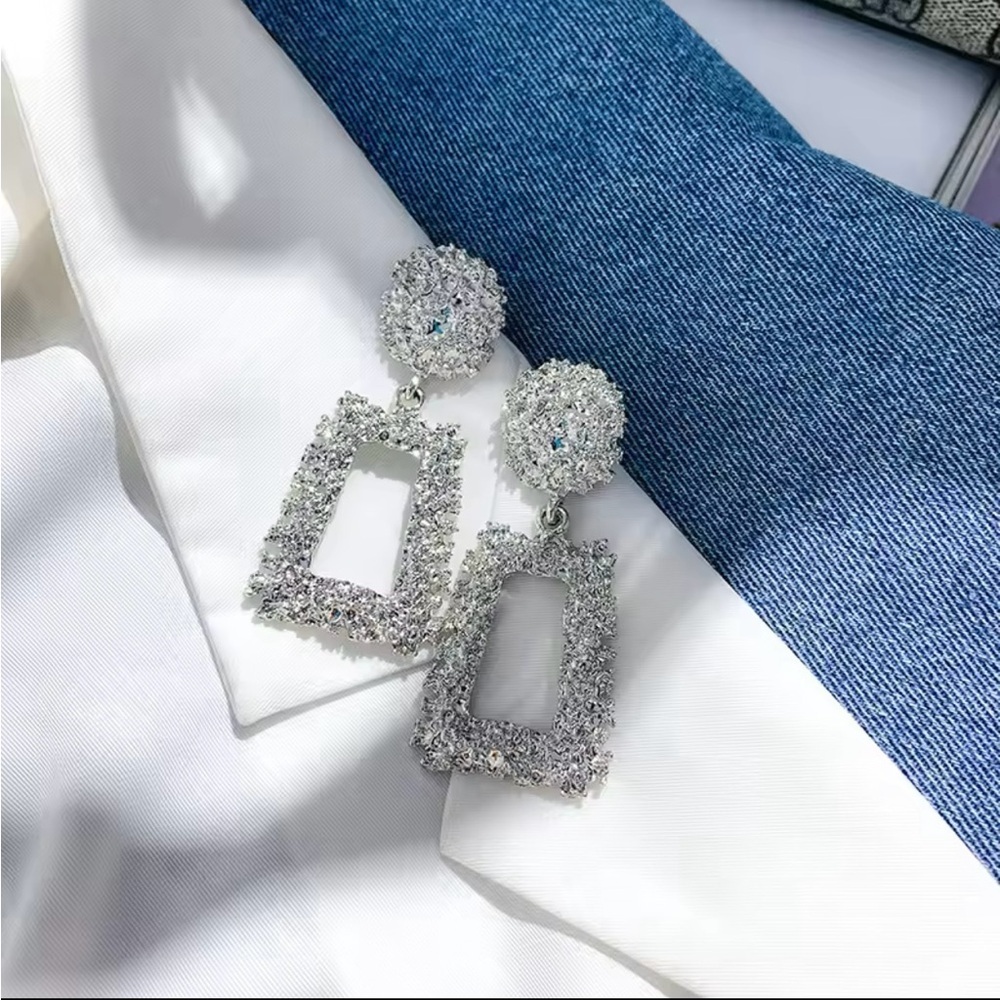 Vintage Geometric Stud Earrings Statement Party Earring Gift Women Jewelry 1pair